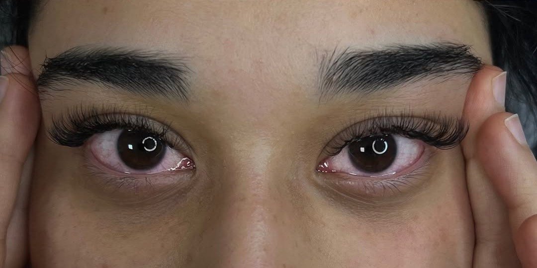 Nachher: Hybrid-Wimpernverlängerung